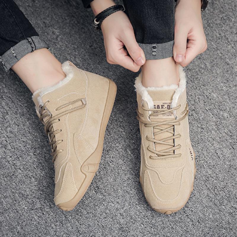 Зимняя плюшевая спортивная повседневная обувь. Рабочая одежда. Обувь. Удобная и модная модная легкая мягкая подошва и модная обувь.