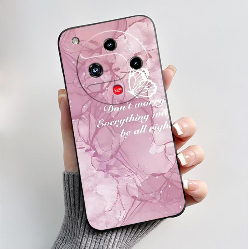 Чехол с рисунком для ZTE Nubia Focus 2 5G, мягкий силиконовый, черная оболочка, чехол с милым цветочным мультяшным рисунком