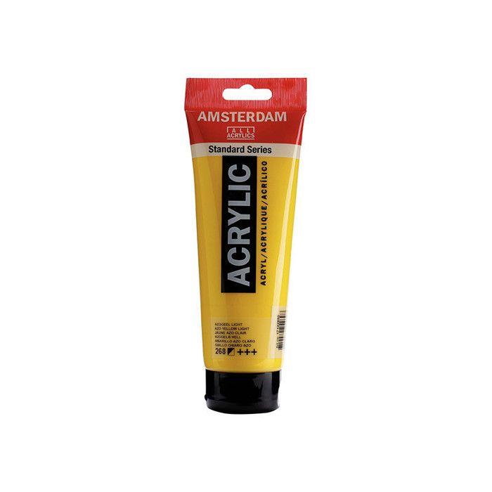Peinture Acrylique en tube - Jaune azo clair - 268 - Amsterdam - 250ml