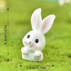 Милый кролик кролик украшение смоляной домашний мини кролик миниатюрные фигурки миниатюрный ландшафт украшение дома пасхальное украшение