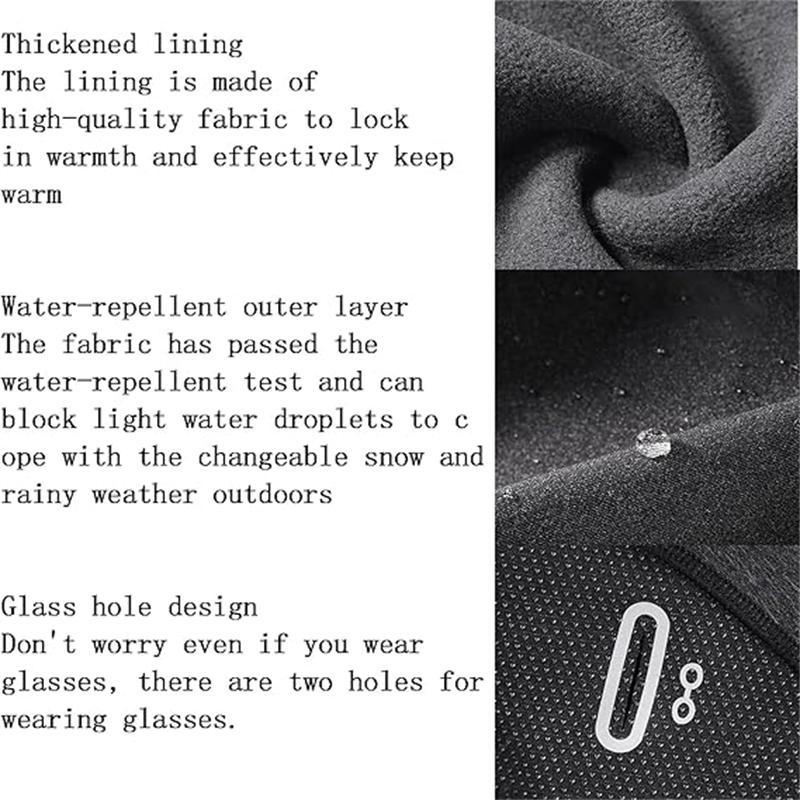 Эластичный велосипедный капюшон, зимняя термозащитная мотоциклетная лыжная маска, балаклава, защитная маска для лица, шапка-чепец