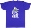 Crazy Seal Girl Unisexs TShirt Unisex Tee Gift