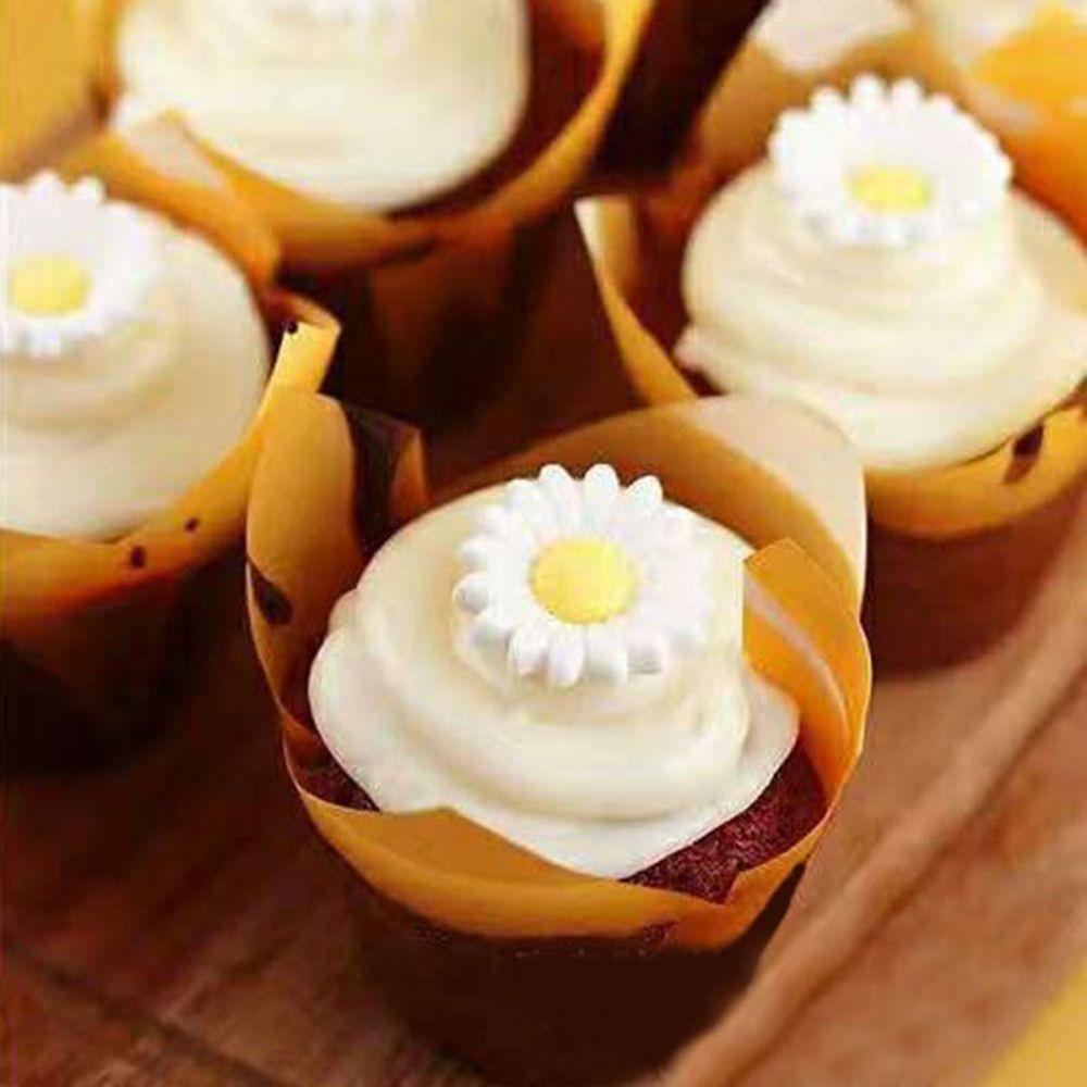 Обертки для маффинов, круглые формы, кондитерские формы для выпечки, вкладыши, чашки для кексов, бумажные формы для выпечки, 50 шт./набор, форма тюльпана