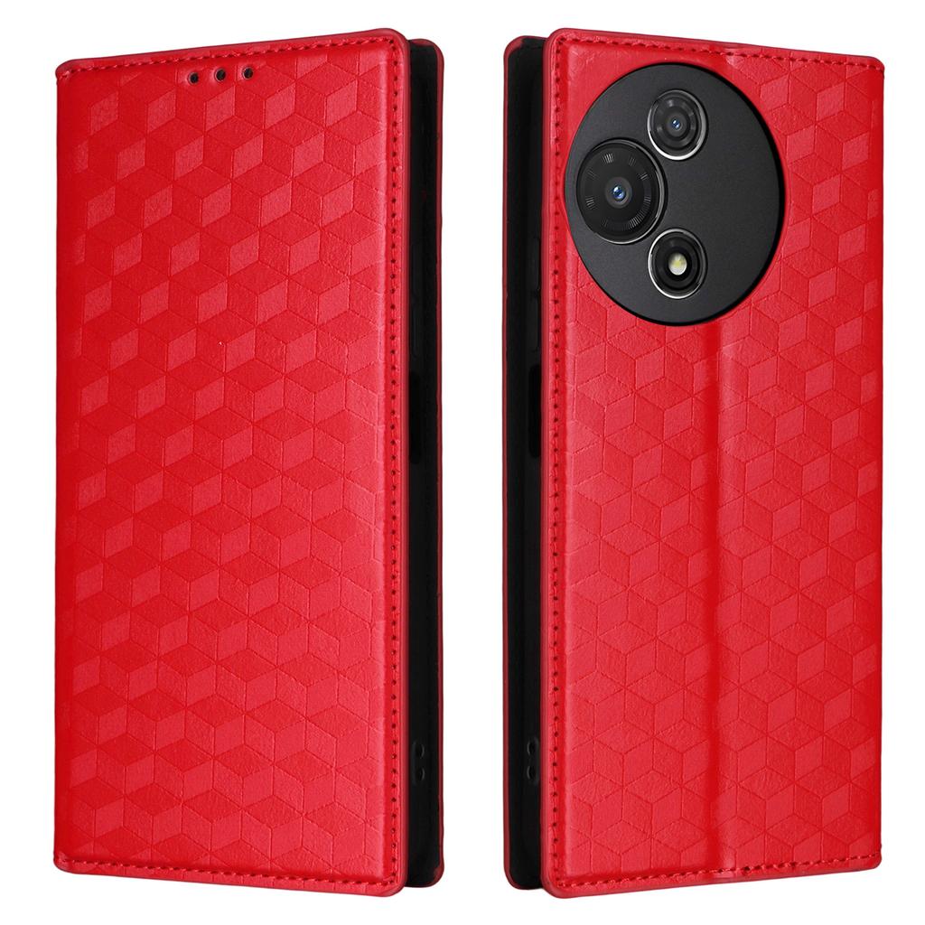 Для TCL 60R 5G/60 5G Чехол-кошелек из кожи с ромбовидным тиснением, чехол для телефона