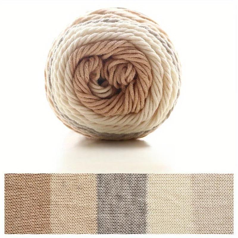 6pcs Gradient Chunky Yarn for Cushions Acrylic Yarn Bundle (600g) - Extra Thick Multicolor Ombre Crochet Yarn for Pillow Covers DIY Knitting Projects