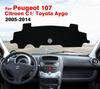 Для Peugeot 107 /Citroen C1/ Toyota Aygo 2005-2014 06 07 08 09 10 11 12 13 Коврики на панель приборов Коврики Автоаксессуары
