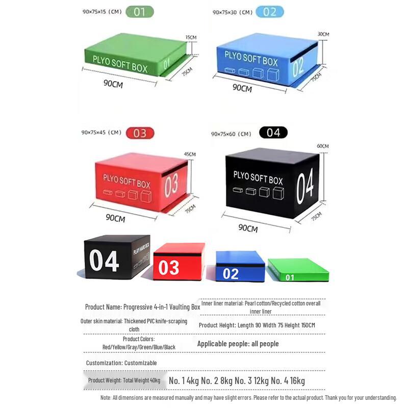 Yishunda Soft Plyometric Jump Boxes
