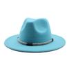 Шерстяной цилиндр, Теплая фетровая шляпа с широкими полями, Плетеная веревка, Ретро универсальная джазовая шляпа, Имитация шерсти