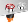 B97A-22Mm Red Flashing High Decibel Waterproof IP65 Buzzer Brass Chrome Plating LED Buzzer Intermittent Flash