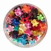 50Pcs Small Flower Hair Claw Clips Bright Color Cute Mini Hair Pins with Can for Girls