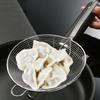 Stainless Steel Spider Mesh Strainer Large leakage hole Wire Ladle Skimmer Anti-scald Long Handle Colander Kitchen6