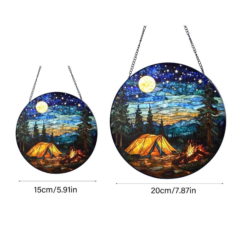 652F Витражное Окно Подвесные Птицы Подсолнухи Ловец Солнца для Окна Двери Домашний Декор Искусственное Зеленое Растение Ловцы Солнца