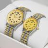 Мужские Женские Бизнес Часы Парные Часы Набор Романтический Богемный Стиль Эластичный Ремешок Кварцевые Часы Набор (Коробка в комплект не входит)