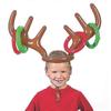 Christmas Game Inflatable Santa Funny Reindeer Antler Hat Ring Toss Christmas Kids Gift New Year Christmas Outdoor Inflated Toys