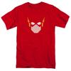 Justice League Of America Flash Head Mens T Shirt Red