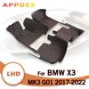Автомобильные коврики для BMW X3 MK3 G01 2017 2018 2022, пользовательские подушечки для ног, автомобильный ковер, интерьер
