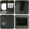 Family Tent with Rain Cover Waterproof 9 Persons Olive Green