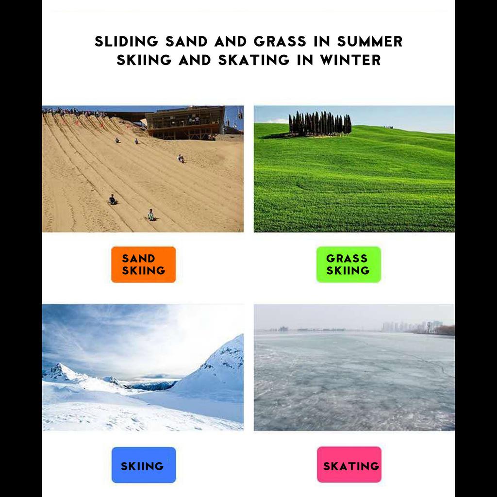 Snow Sled Board Outdoor Winter Plastic Skiing Boards Snowboard Sled Luge for Kid