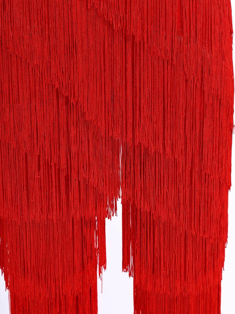 Женский латинский танго комбинезон с бахромой, блестящий, с пайетками, многоярусный, с кисточками, комбинезон-майка, длинные штаны, унитард