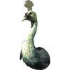 Wall Hanging Resin Ostrich Statue Abstract Waterbird Bust Wild Animal Head Decor Living Room Embellishment Home Interior Craft