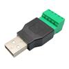 USB Адаптер Экранированный Разъем Запасные Части Терминал USB2.0 4-контактный 50 53мм Папа Мама К 5P ПВХ Аксессуары