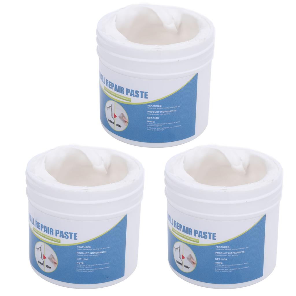 3 шт. 100 г паста для ремонта стен средство для ремонта стен с 3 шт. скребками для отверстий, трещин, сколов в стенах