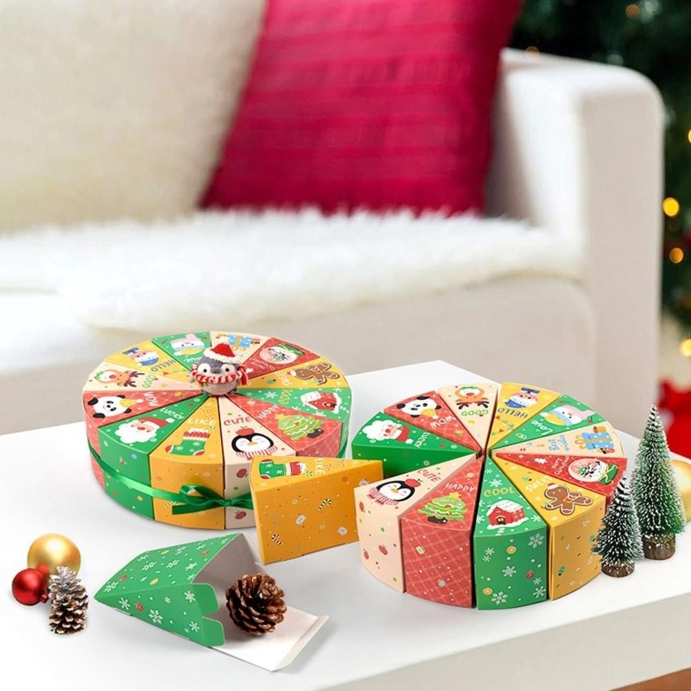 12pcs Christmas Present Box Handmade Xmas Wreath Boxes New Advent Calendar Holiday Decor