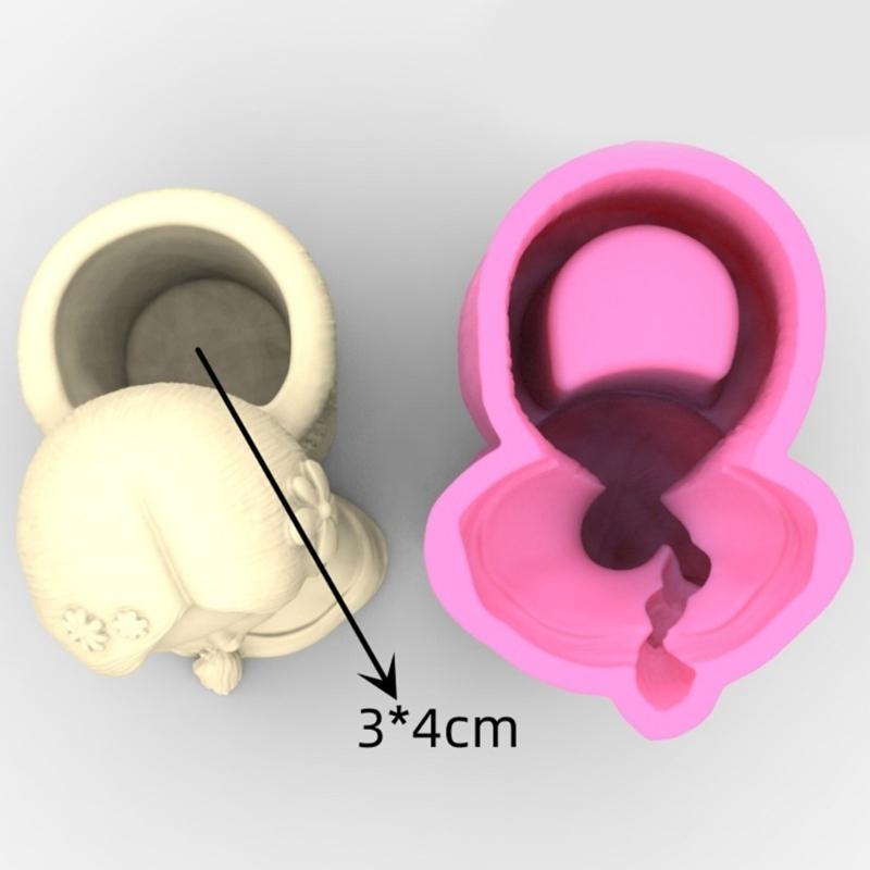 Силиконовая форма для милых девочек, форма для цветка для девочек, форма для цветка для девочек, смоляная форма для домашнего декора, бетонная форма