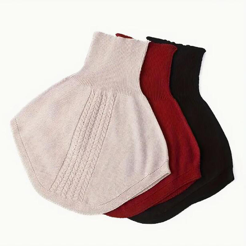 Women's High Neck Shoulder Warmer - Pullover Shawl Collar Scarf for Cervical & Shoulder Protection In Cold Weather