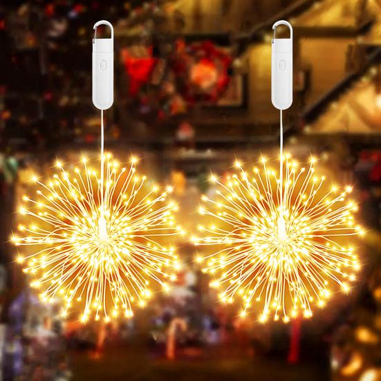 Светодиодные гирлянды с пультом дистанционного управления, диммируемые, несколько режимов освещения, перезаряжаемые