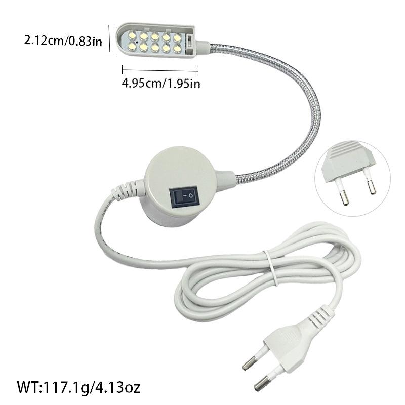 1 шт. AC220В Стандарт EU/US Магнитная светодиодная лампа для швейной машины DIY Настольная лампа для изголовья кровати 10/20/30/40 светодиодных бусин Свет для швейной машины+