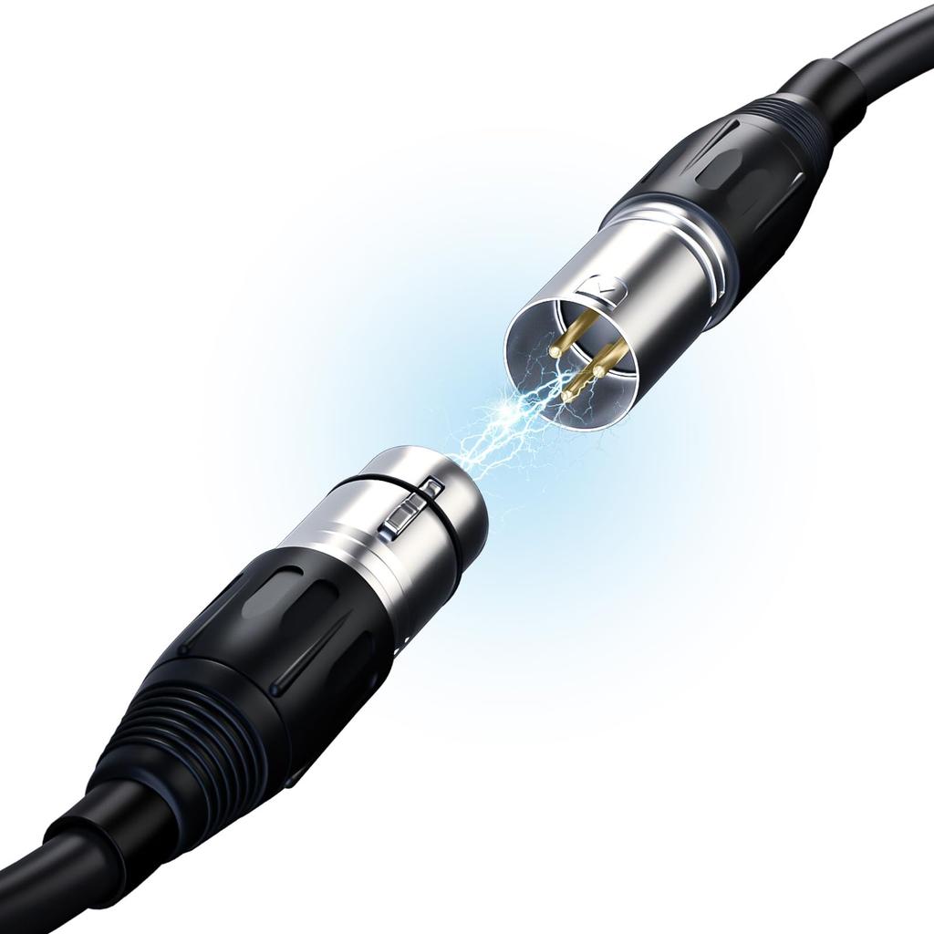 Mukjipa XLR Cable Microphone Cable Male To Female Compatible with Recording Devices Such As AV Uses Canon Cable OFC Cable Microphones, Amplifiers,