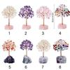 With Base Natural Crystal Tree DIY Wealth Tree Ornaments Crystal Feng Shui Trees  Potted Plants
