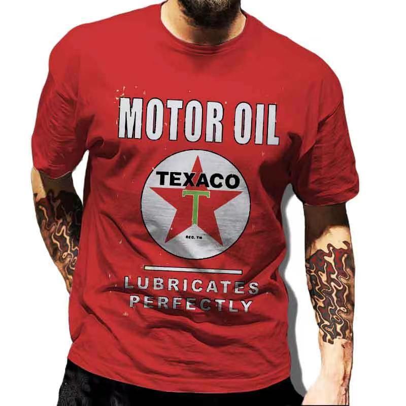 Summer T-Shirts for Men Short Sleeved Vintage Clothes Route 66 Graphic Top Casual O Neck Tee Oversized 3D Print T Shirt Pullover