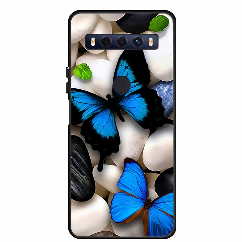 Для чехла TCL 10 SE 10SE Coque Черный ТПУ Силикон Мягкая задняя крышка Чехлы Для телефона TCL 10 SE 6.52" Funda Сумка Защитный чехол