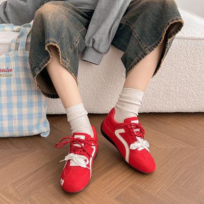 Нишевые универсальные туфли на доске женские весна и лето ретро милые для работы