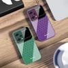Шестиугольная сетка из яблок для Xiaomi 14 Ultra 13 Lite Redmi Note 13 11 Pro 12 Plus Poco X6 3 Pro F4 6 GT Закаленный чехол для телефона