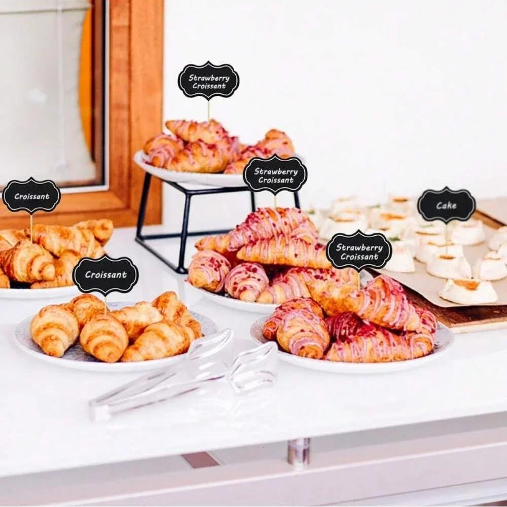 24 шт. Мини-доска для записей, держатель для визитных карточек, этикетка с номером бренда, цена на стол для вечеринки в ресторане дома