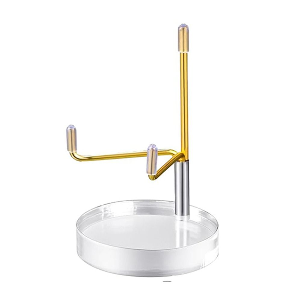 Adjustable Metal Arms Crystal Holder Soft Rubber Case Metal Mineral Rack  Museum