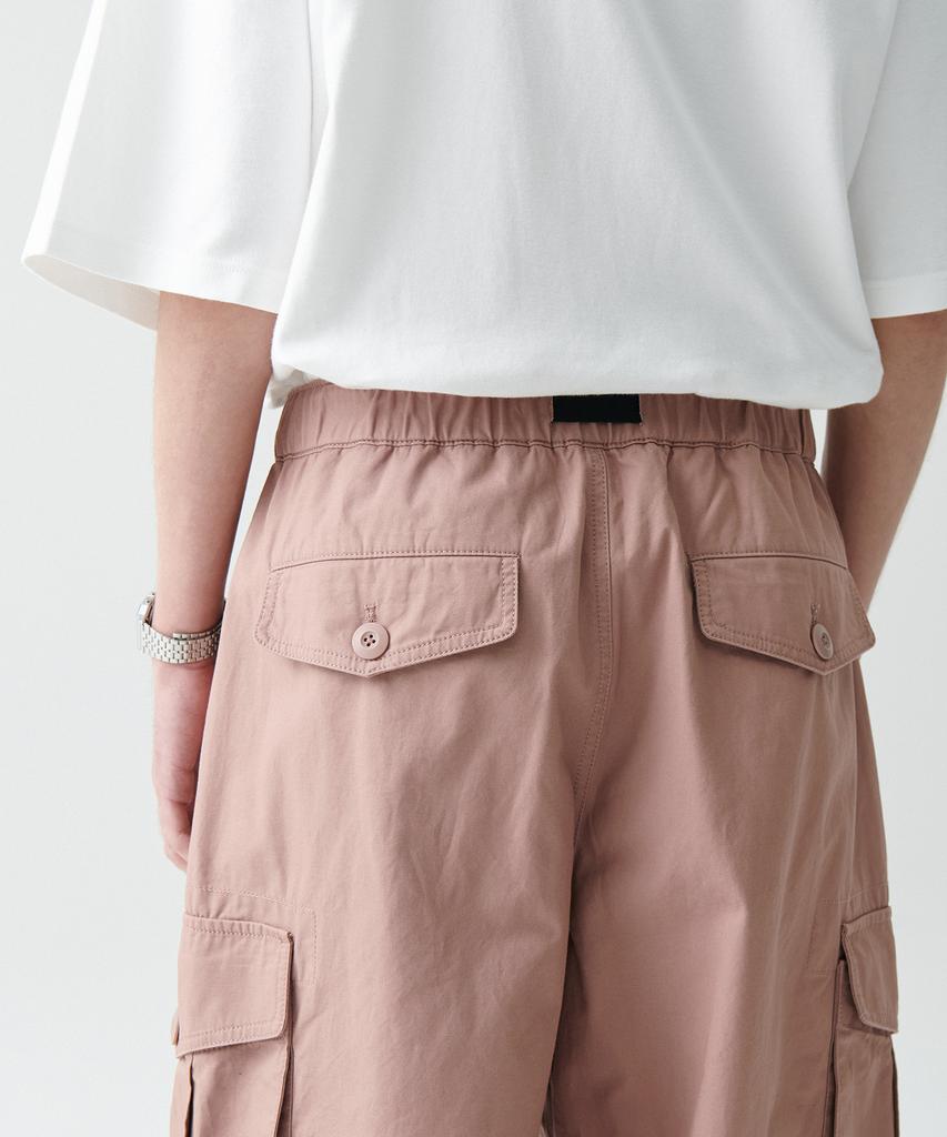 MUSINSA STANDARD [City Leisure] Wide Belted Cargo Pants [Desert Pink]