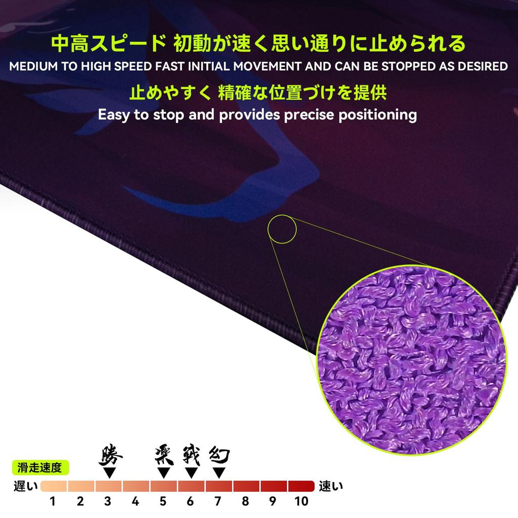 Игровой коврик для мыши TALONGAMES серии Phantom, киберспортивный коврик для мыши, 490x420x4 мм, ткань, водонепроницаемый, резиновая основа, усиленные края, размер L, японский