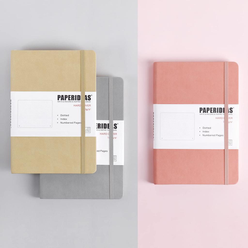 Блокнот в твердой обложке PAPERIDEAS A5, (Точка, Розовый)