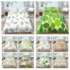 Duvet Cover Set Leaf Pattern Bedding Set Cover Plant Bedding Suit Soft Home Textiles Girl Quilt Cover Single Size Pillowcase