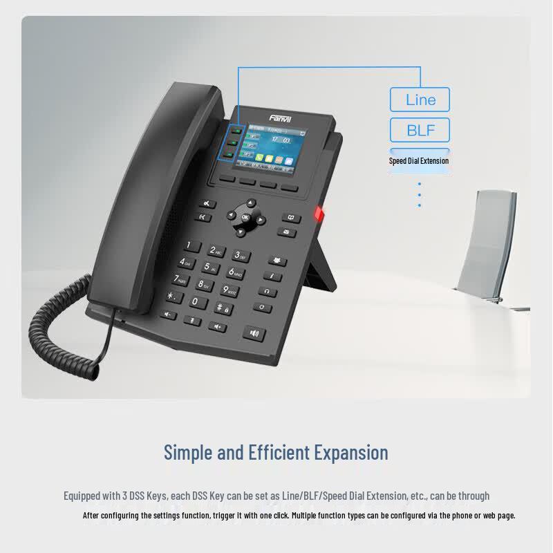 Цветной SIP IP-телефон Fanvil серии X303 (Китайская версия)