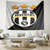 Juventus Football Club Print Tapestry, Backdrop, Easy Setup, Ideal for Bedroom, Office & Living Room, with Aesthetic Wall Hanging Decor.