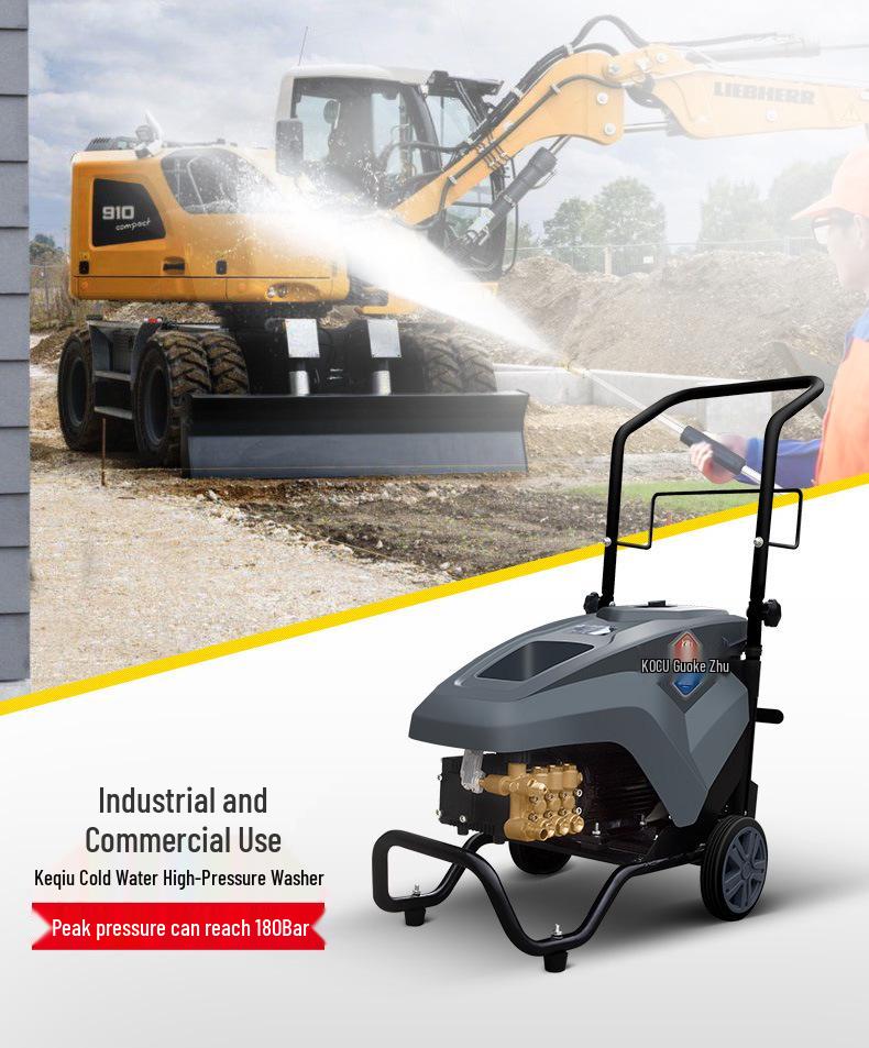 High-Power 220V High-Pressure Car Washer – Commercial Water Gun for Efficient Cleaning