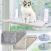 Cat Hammock Bed Set of 2 Reversible Window Cat Hammock Cage Washable Foldable Easy To Assemble Load Capacity 25kg All Seasons Spare Suction Cup