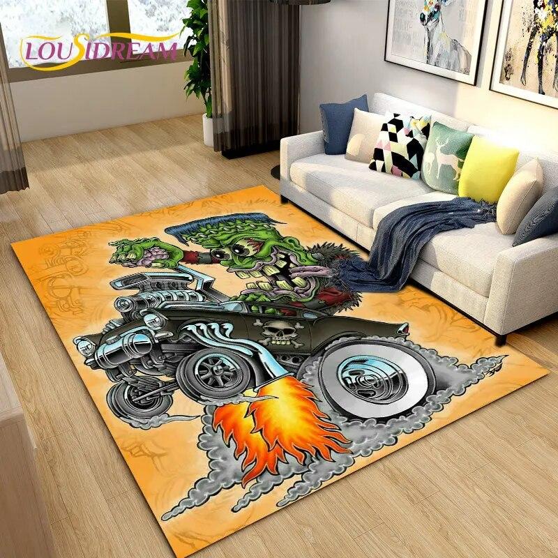 Забавный коврик с рисунком крысы Финка, ковер для гостиной, спальни, гаража, дивана, коврик для украшения, детский нескользящий напольный коврик