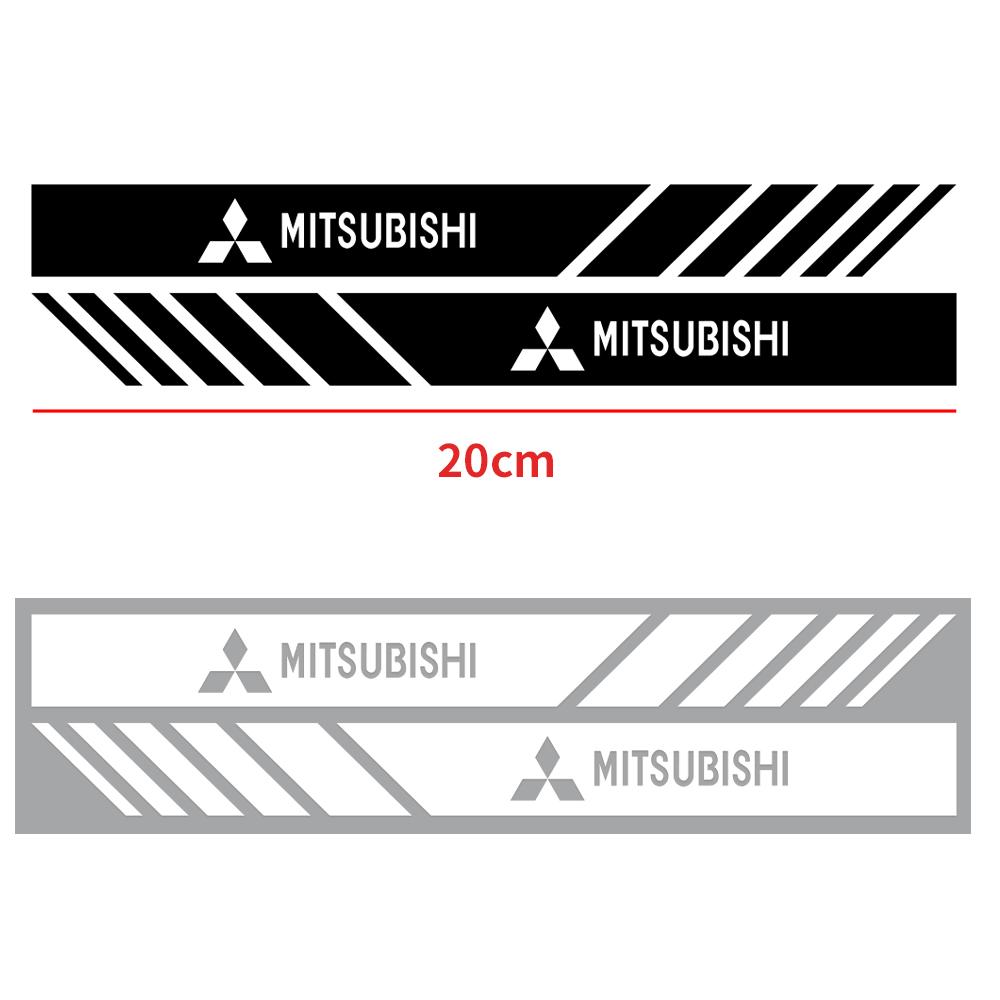 cxgpwl1 2PCS Car Rearview Mirror Side Body Stripe Decal Vinyl Sticker For Mitsubishi Asx Lancer V73 Triton Galan Colt Evolution Xpander