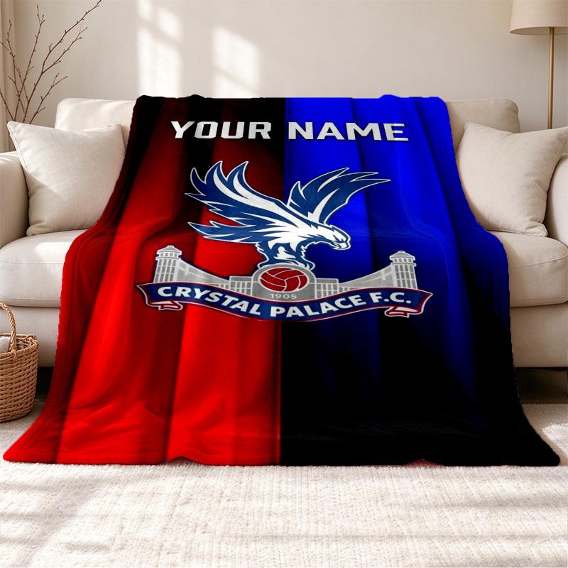 Crystal Palace Customizable name outdoor blanket soft cozy and warm Multi-purpose office blanket outdoor camping and travel blanket all